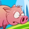 Pink Running Pig